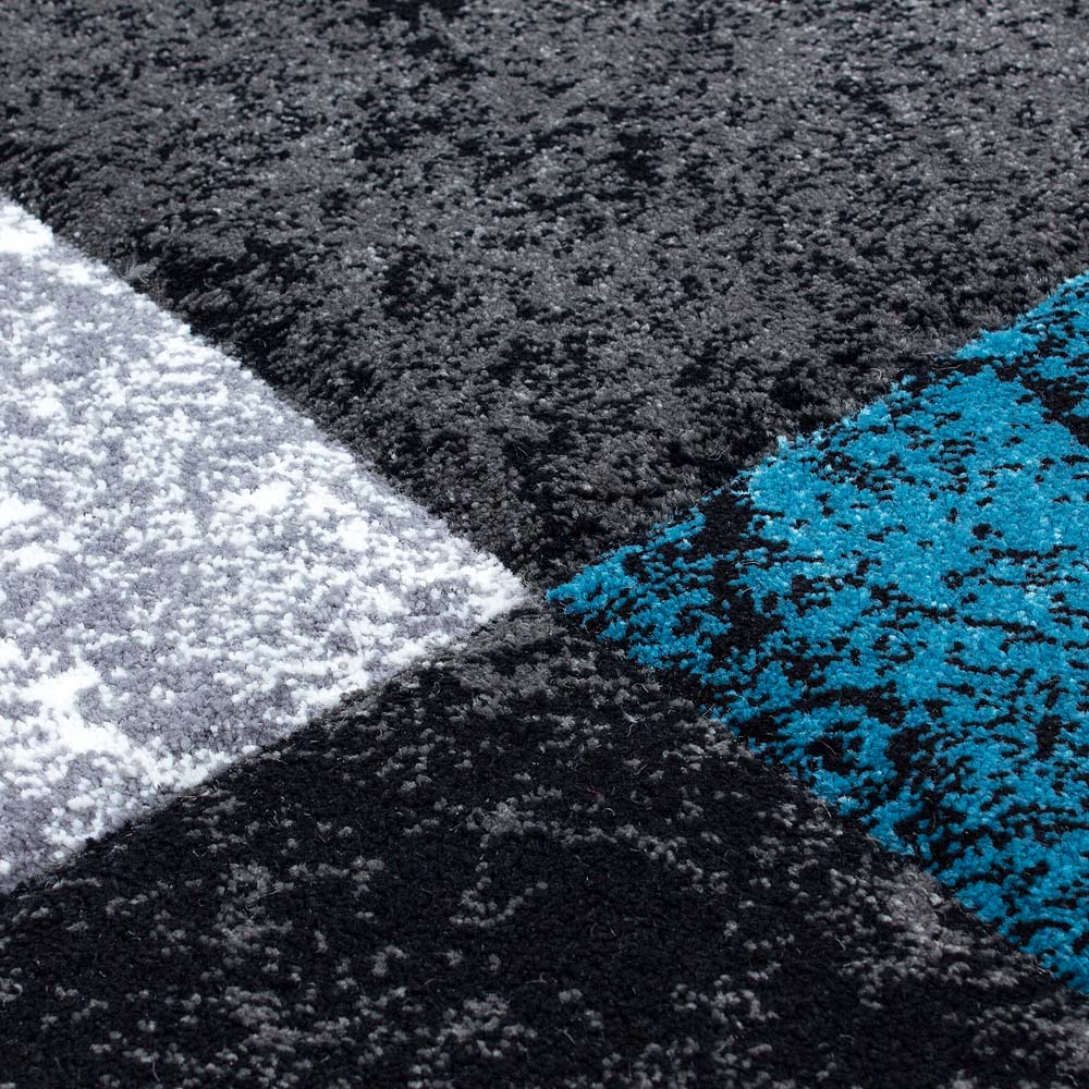 Passatoia moderno a quadri Hawaii - Turchese Passatoia moderno a quadri Hawaii - Turchese