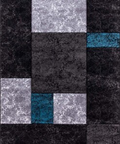 Passatoia moderno a quadri Hawaii - Turchese Passatoia moderno a quadri Hawaii - Turchese