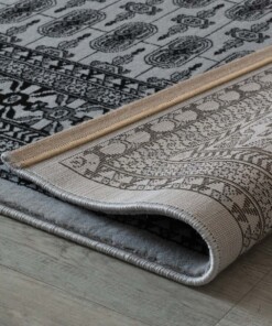 Tappeto persiano Royalty - Grigio - close up vouw