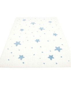 Tappeto bambini con stelle - Lyra crema/blu - overzicht schuin, thumbnail Tappeto bambini con stelle - Lyra crema/blu - overzicht schuin, thumbnail