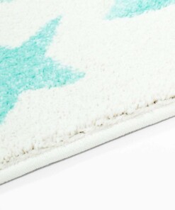 Tappeto bambini quadrato stelle - Stella grigio/crema - close up zijkant, thumbnail