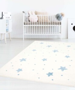 Tappeto bambini con stelle - Lyra crema/blu - sfeer