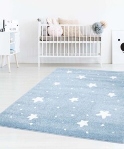 Tappeto bambini con stelle - Lyra blu/crema - sfeer