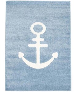 Tappeto cameretta - Anchor blu - overzicht boven
