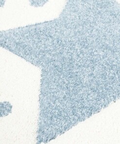 Tappeto bambini quadrato stelle - Stella crema/blu - close up materiaal, thumbnail