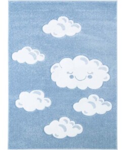 Tappeto bambini nuvola - Cloud blu - overzicht boven
