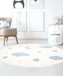 Tappeto bambini nuvola - Luna crema/blu - sfeer