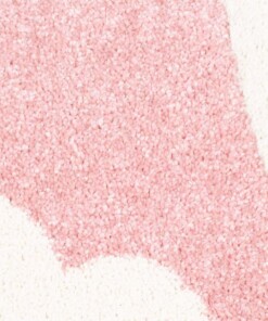 Tappeto bambini con cuori - Amie rosa/crema - close up materiaal, thumbnail