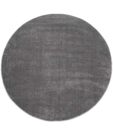 Tappeto rotondo in velluto Gala - Grigio scuro - overzicht boven, thumbnail