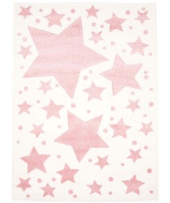 Tappeto bambini con stelle - Stella crema/rosa - overzicht boven