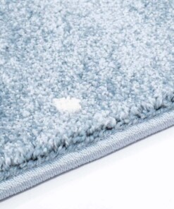 Tappeto bambini quadrato - Luna blu/crema - close up zijkant, thumbnail