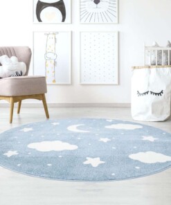 Tappeto bambini nuvola - Luna blu/crema - sfeer