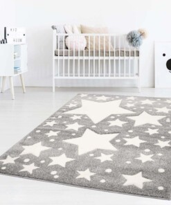 Tappeto bambini con stelle - Stella grigio/crema - sfeer