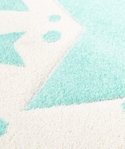 Tappeto bambini quadrato stelle - Stella grigio/crema - close up materiaal, thumbnail