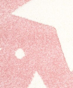 Tappeto bambini quadrato stelle - Stella rosa/crema - close up materiaal, thumbnail