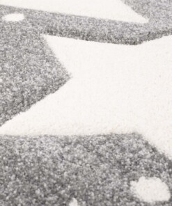 Tappeto bambini quadrato stelle - Stella grigio/crema - close up materiaal, thumbnail
