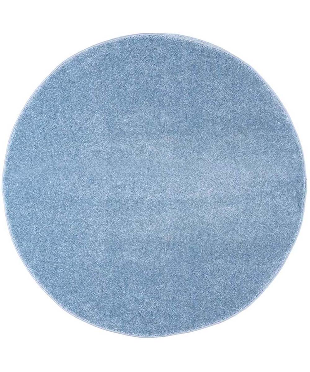 Tappeto rotondo cameretta - Softpile blu - overzicht boven Tappeto rotondo cameretta - Softpile blu - overzicht boven
