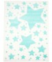 Tappeto bambini con stelle - Stella crema/blu menta - overzicht boven, thumbnail