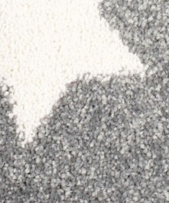 Tappeto bambini quadrato stelle - Stella grigio/crema - close up materiaal, thumbnail
