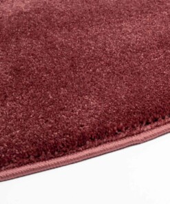 Tappeto rotondo in velluto Gala - Rosso - close up zijkant, thumbnail