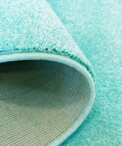 Tappeto rotondo cameretta - Softpile blu menta - close up vouw, thumbnail Tappeto rotondo cameretta - Softpile blu menta - close up vouw, thumbnail