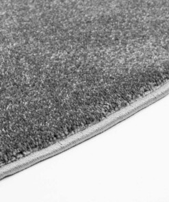 Tappeto rotondo in velluto Gala - Grigio scuro - close up zijkant, thumbnail