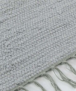 Tappeto kilim - Bomull grigio - close up zijkant, thumbnail