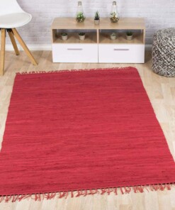 Passatoia kilim - Bomull rosso - sfeer