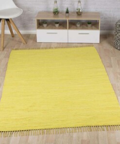 Passatoia kilim - Bomull giallo - sfeer