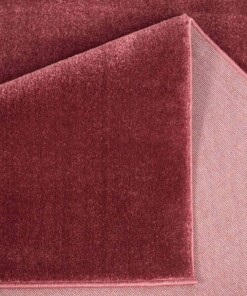 Tappeto quadrato in velluto Gala - Rosso - close up vouw, thumbnail