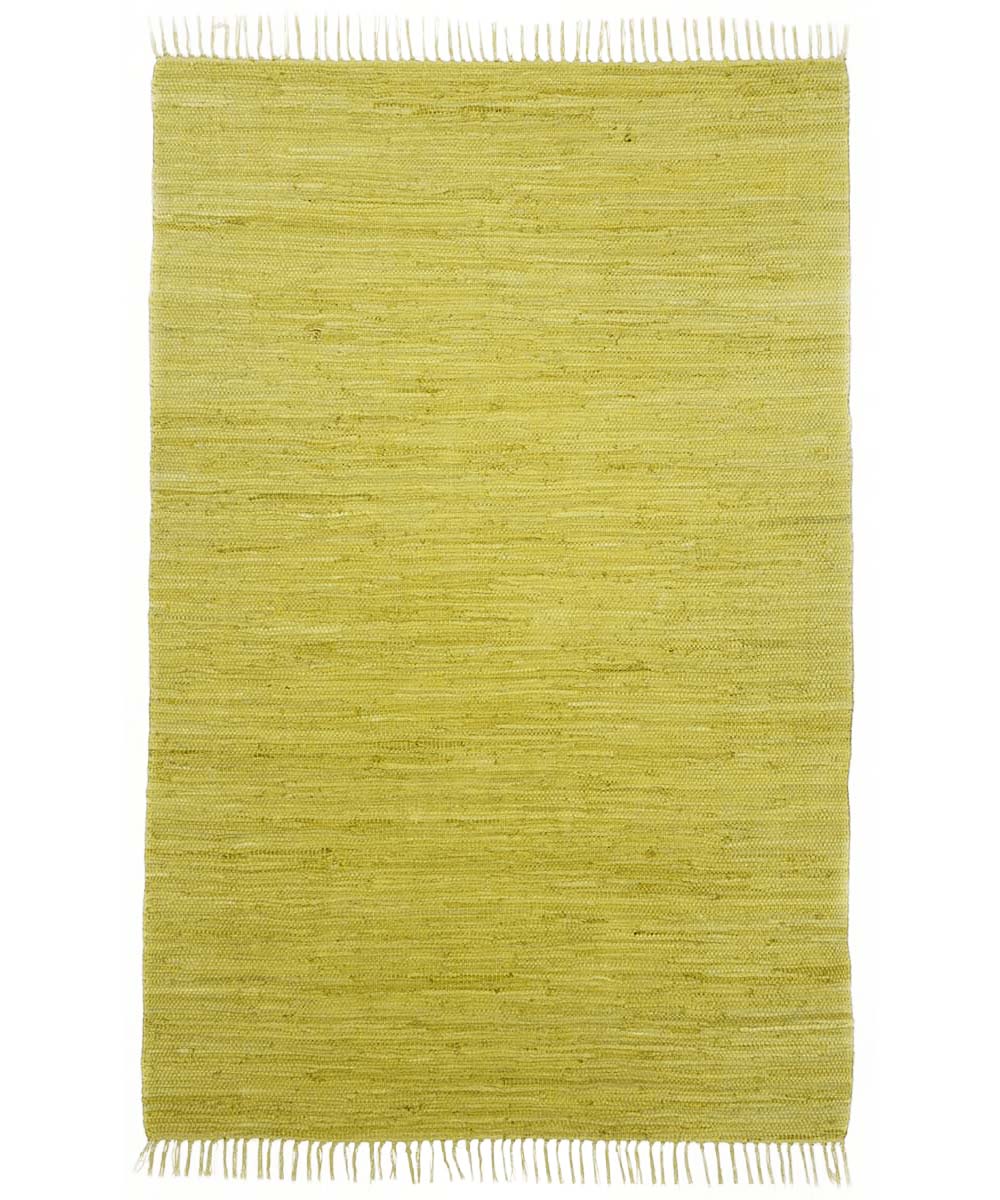 Tappeto kilim - Bomull giallo - overzicht boven Tappeto kilim - Bomull giallo - overzicht boven