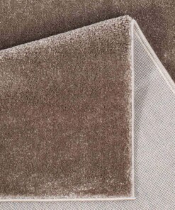 Tappeto quadrato in velluto Gala - Marrone - close up vouw, thumbnail Tappeto quadrato in velluto Gala - Marrone - close up vouw, thumbnail