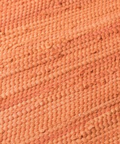 Tappeto kilim - Bomull terracotta - close up materiaal, thumbnail