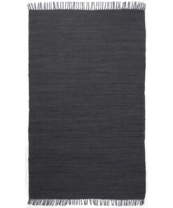 Passatoia kilim - Bomull antracite - overzicht boven, thumbnail