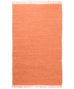 Tappeto kilim - Bomull terracotta - overzicht boven, thumbnail