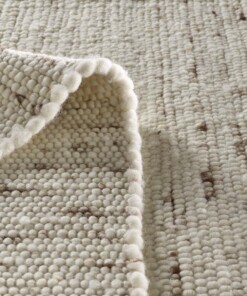 Passatoia in lana tessuto a mano Oslo - Crema - close up vouw, thumbnail Passatoia in lana tessuto a mano Oslo - Crema - close up vouw, thumbnail