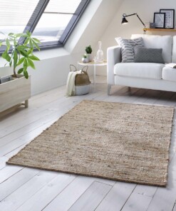 Tappeto in lana tessuto a mano Oslo - Beige/Crema - sfeer