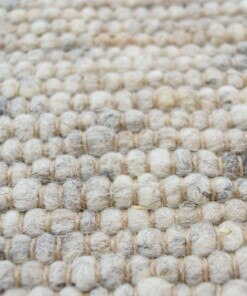 Tappeto in lana tessuto a mano Ylva - Beige/Grigio - close up materiaal, thumbnail