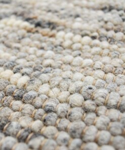 Tappeto in lana tessuto a mano Ylva - Grigio - close up materiaal, thumbnail