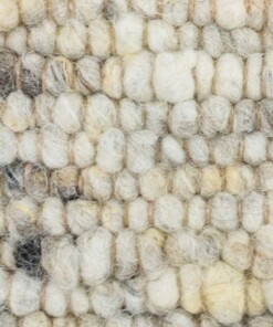 Tappeto in lana tessuto a mano Veve - Beige/Grigio - close up materiaal, thumbnail