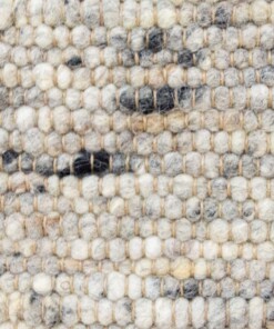 Tappeto in lana tessuto a mano Ylva - Grigio - close up materiaal, thumbnail