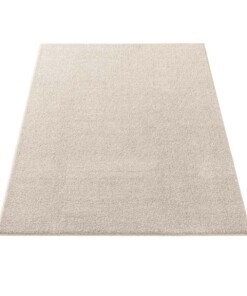 Tappeto quadrato a pelo raso Qualis - Crema - overzicht schuin, thumbnail