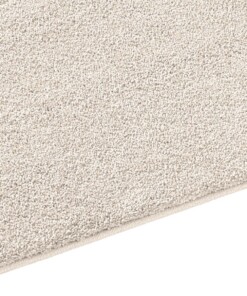 Tappeto quadrato a pelo raso Qualis - Crema - close up zijkant, thumbnail