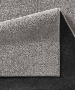 Tappeto quadrato a pelo raso Qualis - Grigio scuro - close up vouw, thumbnail