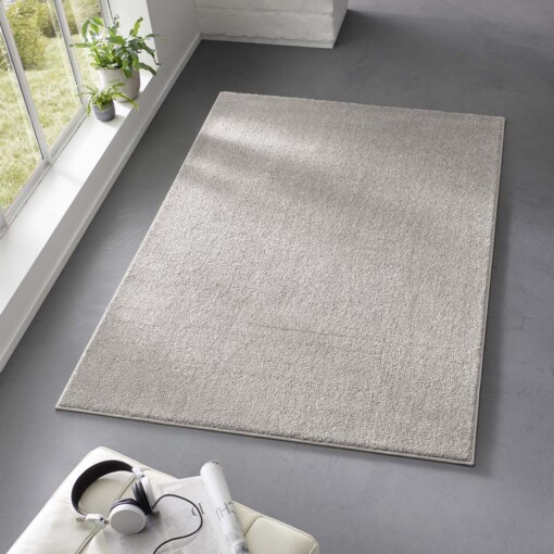 Tappeto a pelo raso Qualis - Grigio - sfeer