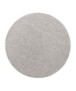 Tappeto rotondo a pelo raso Qualis - Grigio - overzicht boven, thumbnail