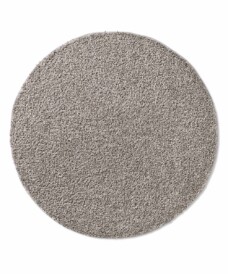 Tappeto rotondo a pelo lungo Classic - Grigio - overzicht boven, thumbnail