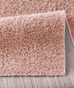 Tappeto a pelo lungo Classic - Rosa - close up vouw, thumbnail