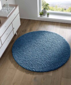 Tappeto rotondo pelo lungo - Spectrum blu - sfeer