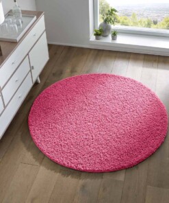 Tappeto rotondo pelo lungo - Spectrum rosa - sfeer